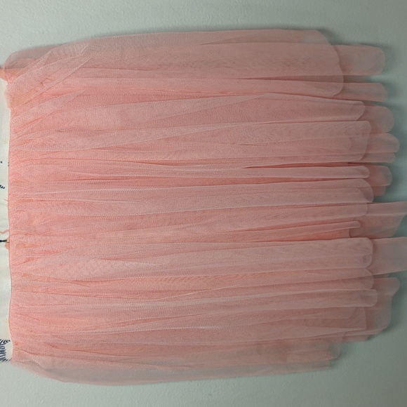 Bird & Bean Party Animals Tulle Tank Dress Pink Colorful NEW Girls Size 8 - Picture 4 of 7